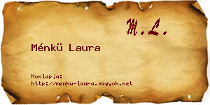 Ménkü Laura névjegykártya